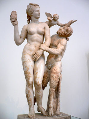 Aphrodite, Pan, and Eros