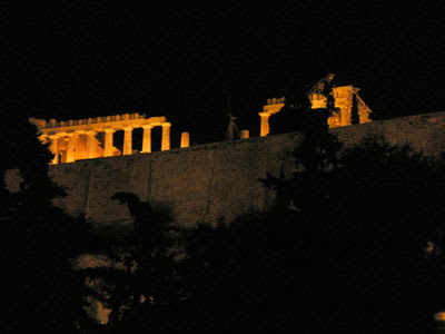 Parthenon, Acropolis at night, Athens