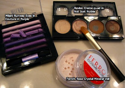 Bionic Beauty's purple eye look