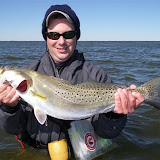 Jeff with another solid trout caught in Baffin.  Rootbeer Sea Devils did the trick that day.  This trout weighed in at a little over 4.5 lbs bringing Jeff's 3 trout total up to 19.5+lbs.  Not a bad early Christmas present for Jeff.