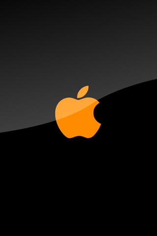 iPhone Wallpapers Logo Apple Orange.jpg IPhoneWallpapers - http://henku.info