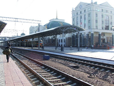 Das neue Bahnhofsgebäude von Krasnojarsk war 2006 fertig gestellt.