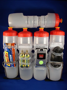 Bicycle bottle CO2 cartridges spare tube PowerBar phone