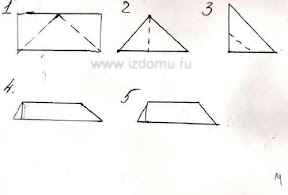 Схема сборки киригами - мышка