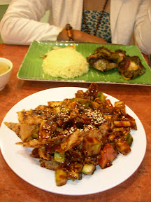 Rojak buah & Pandan Chicken Rice