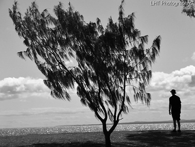 Looking out to sea. Hervey Bay, Sunday 8th October 2006