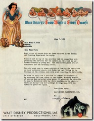 Disney Rejection Letter