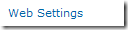 Web Settings