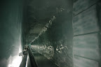 Tunnel made out of ice.