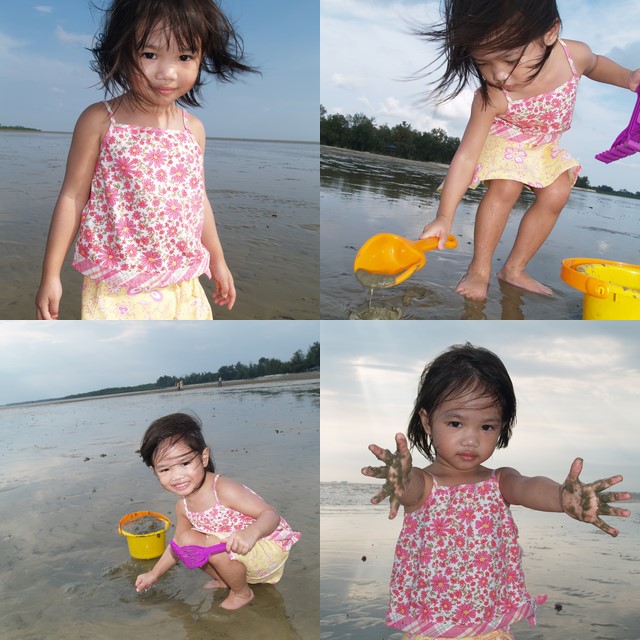 Zara playing at Morib beach