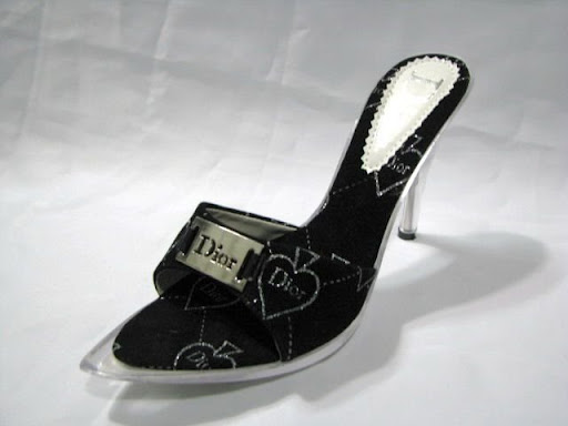 2010 black bridesmaid sandal