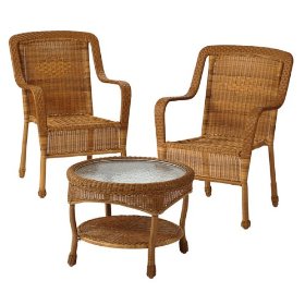 Carmel Wicker 3-pc. Patio Furniture Set Carmel Wicker 3-pc. Patio Furniture Set