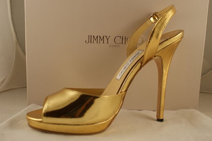 Jimmy Choo ' Gold Wedding Shoe