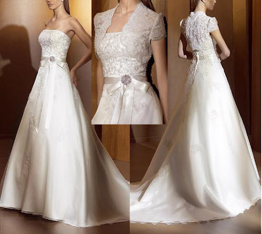 modern bridal gown