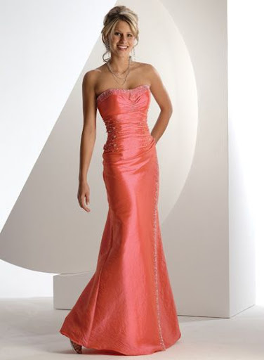 Sweet Orange ; Elegant Prom Gown 2010