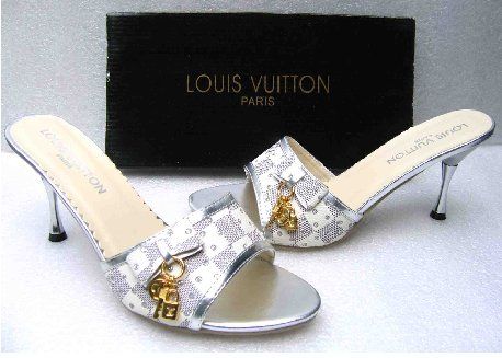Louis Vuition Silver Wedding Bridal Shoes Louis Vuition Silver Wedding Bridal Shoes