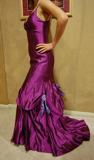 sexy prom dress 2009 side view gown