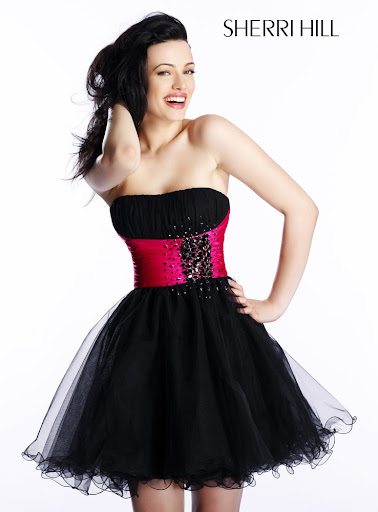 Sherri Hill~Black Prom Dress/ Gown 1002 