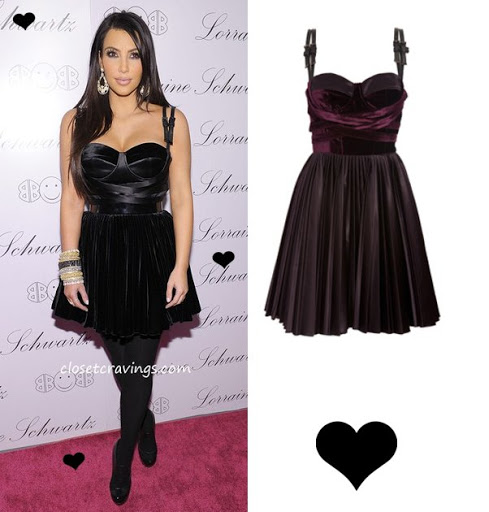 Kim Kardashian Romantic Velvet Dress Vs Thights