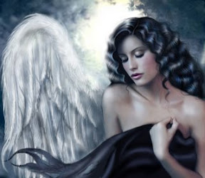 Dark hair angel