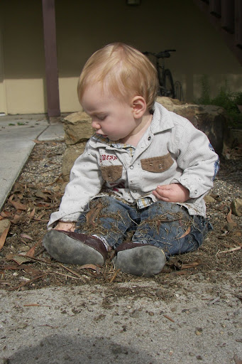 Ooh, here's more dirt to put on my lap.