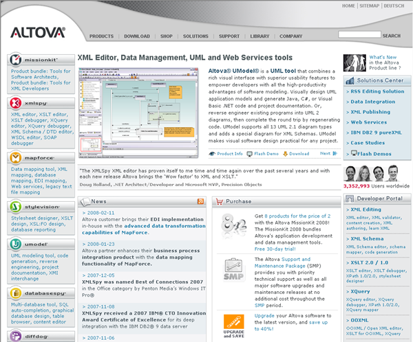 Altova Web Site