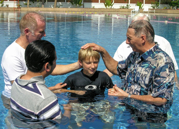 Luke being baptised 2