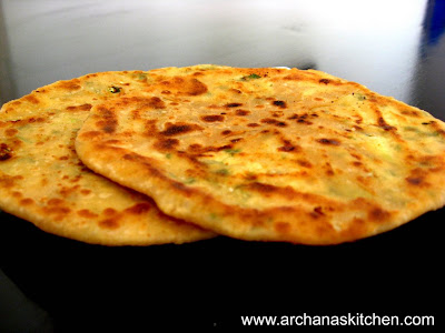 cabbage paneer parathas