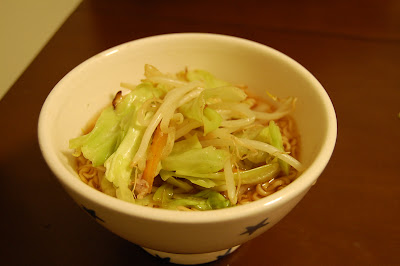 チキンラーメン_野菜炒め