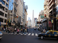 Corrientes y el Obelisco