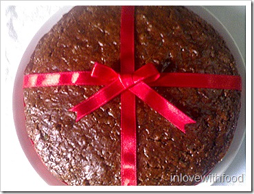 quick cocoa fruit cake