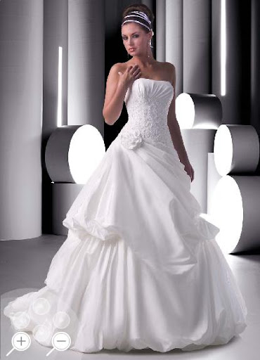 VPE55 Couture sexy Wedding Gown - Strapless White