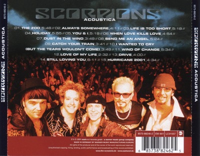 Scorpions - Acoustica back