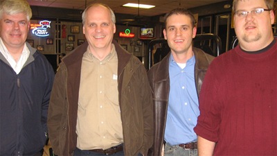 Ben, Clif, Travis, and Chuck at Oklahoma Joe's