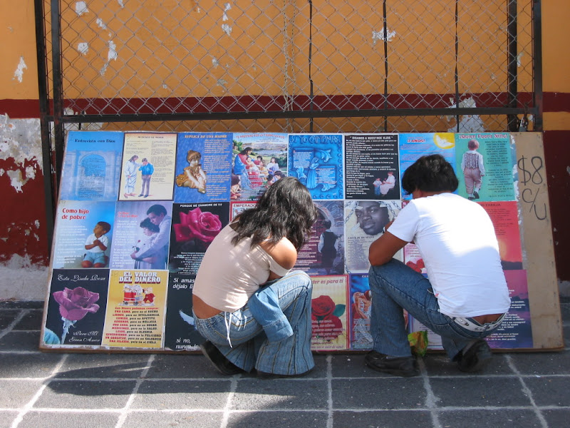 People praying