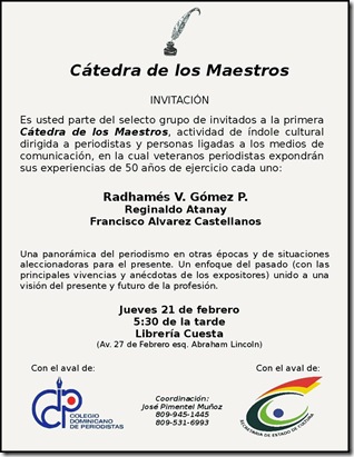 Catedra_White - Gracias a Eulalio Almonte por la invitaci�n
