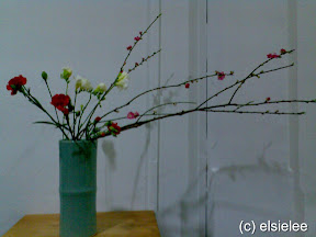 o-shakei (nageire) in tall vase