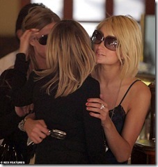 Paris Hilton and Nicky Hilton met with pal Nicole Richie at Beverly Hills eatery Forte
