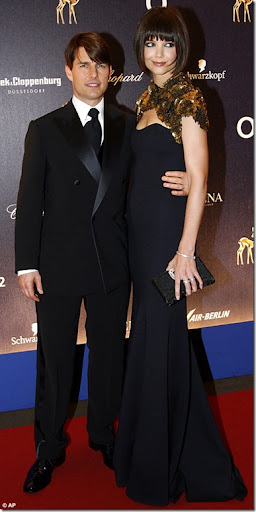 Katie Holmes with sleek new bob and Tom Cruise at Bambi Awards in Germany