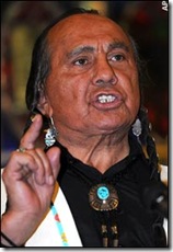 Indian rights activist Russell Means picture