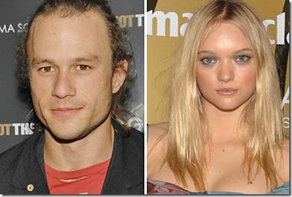 heath ledger death. Heath Ledger and supermodel