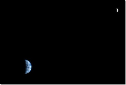 Earth and Moon as Seen from Mars