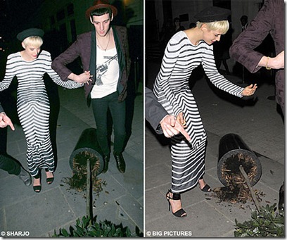 Agyness Deyn Lifts A Tree Back at The Empire Film Awards picture