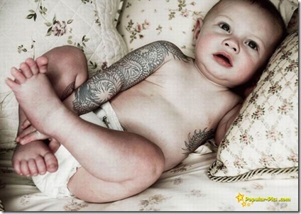 Baby Angel Tattoo baby tattoo. Hope this is not a child abuse case! Link