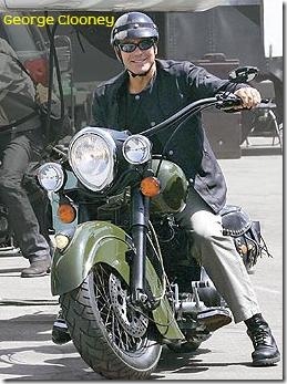 george clooney motorcycle