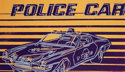 andy warhol, police car