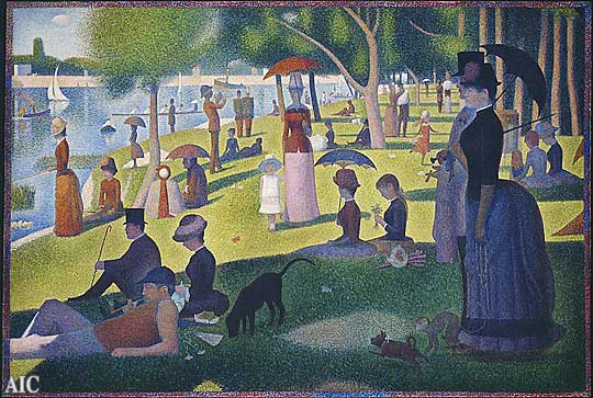 seurat, un dimanche apr�s-midi � l'�le de la grande jatte