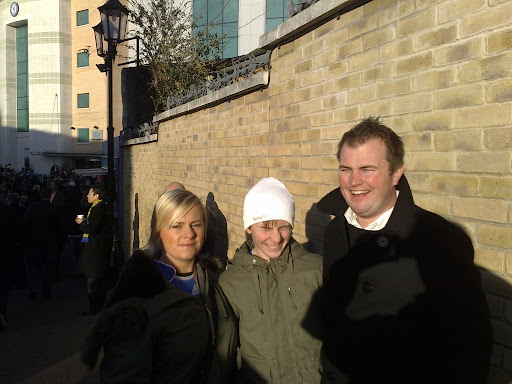 Vicky, Tom and Gavin Hudson at Chelsea