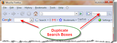 Firefox Duplicate Search Boxes