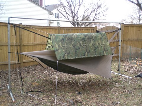 recently went to Lowes, got materials, and made a new hammock stand 